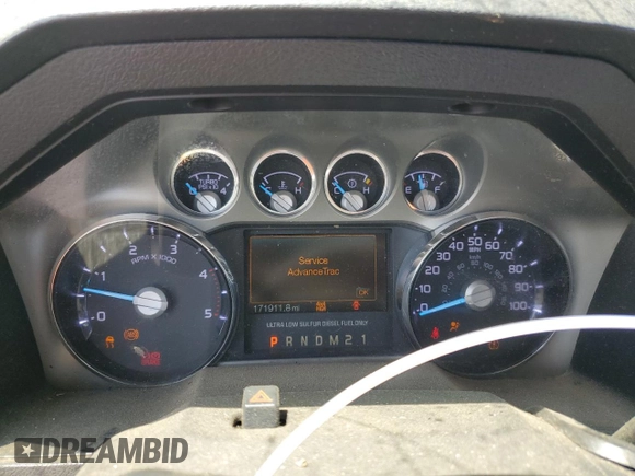2012 Ford F-250 XL with VIN 1FT7W2BT3CEC29313, listed as a Copart auction lot 59520865 with 171,911 mi miles and Salvage title. Bid and sale history available at DreamBid. Image 9.
