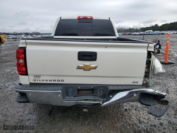 2015 Chevrolet Silverado 1500 LTZ with VIN 3GCUKSEJ5FG363665, listed as a Copart auction lot 86437574 with 122,824 mi miles and Salvage Title. Bid and sale history available at carsss.com. Image 6.