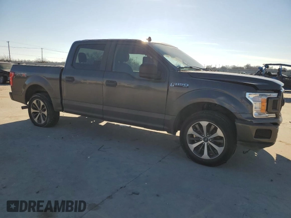 2020 Ford F-150 XL with VIN 1FTEW1CPXLKD42809, listed as a Copart auction lot 87208204 with 104,049 mi miles and Salvage Title. Bid and sale history available at carsss.com. Image 4.