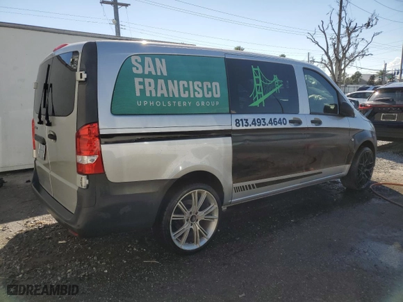 2016 Mercedes-Benz Metris Passenger Van with VIN WD4PG2EE0G3105484, listed as a Copart auction lot 44804765 with NaN miles and Salvage Title. Bid and sale history available at carsss.com. Image 3.