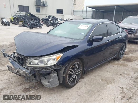 2017 Honda Accord Sedan Sport with VIN 1HGCR2F52HA191364, listed as a IAAI auction lot 41920873 with 162,825 mi miles. Bid and sale history available at carsss.com. Image 17.