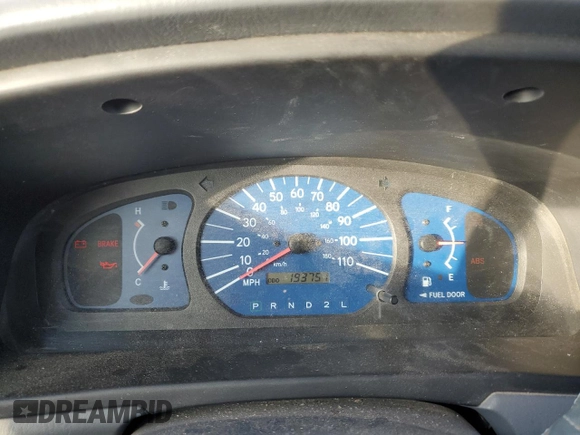 2002 Toyota Sienna CE with VIN 4T3ZF19C42U445459, listed as a Copart auction lot 83699584 with 193,751 mi miles and Salvage Title. Bid and sale history available at carsss.com. Image 9.