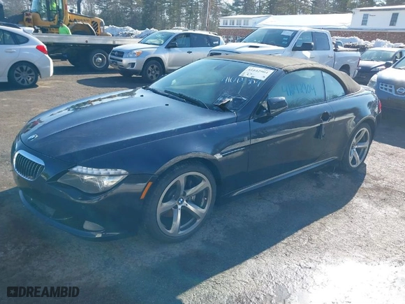 2010 BMW 6 Series 650i with VIN WBAEB5C56AC226206, listed as a IAAI auction lot 41642904 with NaN miles. Bid and sale history available at carsss.com. Image 2.