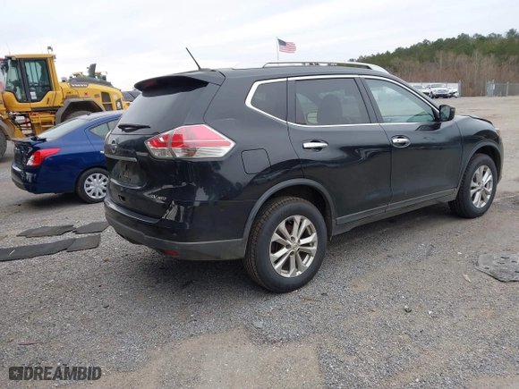 2016 Nissan Rogue S with VIN KNMAT2MV5GP730789, listed as a IAAI auction lot 41373894 with 190,428 mi miles. Bid and sale history available at carsss.com. Image 4.