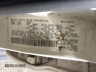 1998 Toyota 4Runner SR5 с VIN JT3GN86R8W0059458, выставлен на аукционе IAAI как лот 41828838 с пробегом 287 263 миль миль и . История ставок и продаж доступна на DreamBid. Изображение 9.