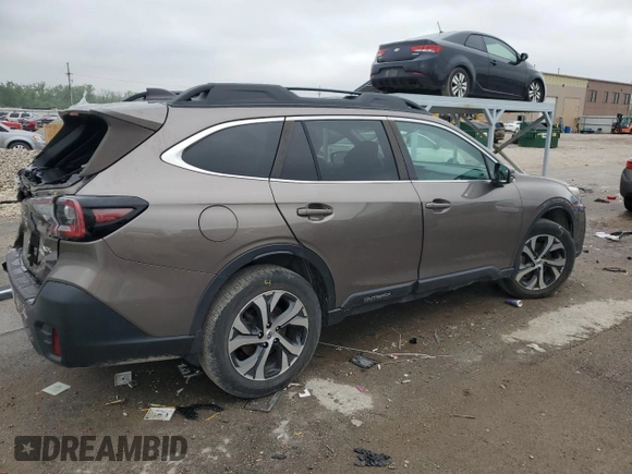 2022 Subaru Outback Limited with VIN 4S4BTANCXN3200958, listed as a Copart auction lot 54152995 with 40,536 mi miles and Salvage title. Bid and sale history available at DreamBid. Image 3.
