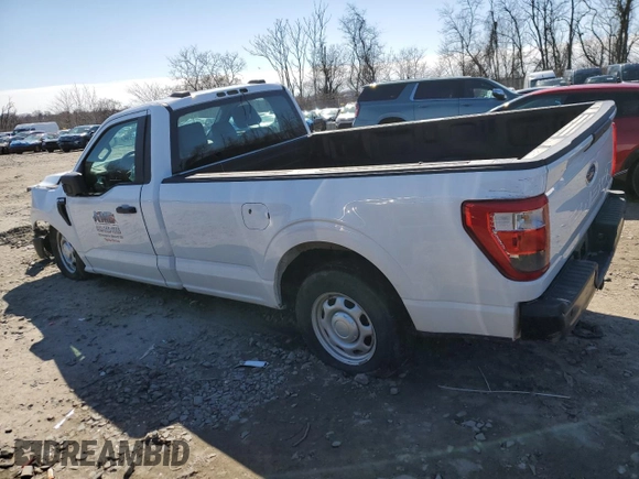 2022 Ford F-150 XL with VIN 1FTMF1CB7NKD81697, listed as a Copart auction lot 46955925 with 77,635 mi miles and Salvage Title. Bid and sale history available at carsss.com. Image 2.