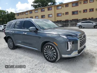 2024 Hyundai Palisade Calligraphy z VIN KM8R74GE0RU768073, wystawiony jako Copart lot #55093825 z przebiegiem 14 217 mil mil oraz Szkoda całkowita • Salvage title. Historia ofert i sprzedaży dostępna na DreamBid. Obrazek 4.
