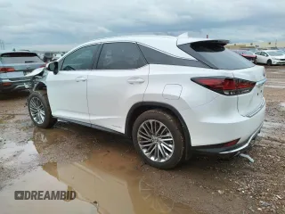 2022 Lexus RX with VIN 2T2JGMDA8NC077461, listed as a Copart auction lot 44594703 with 13,651 mi miles. Bid and sale history available at carsss.com. Image 2.