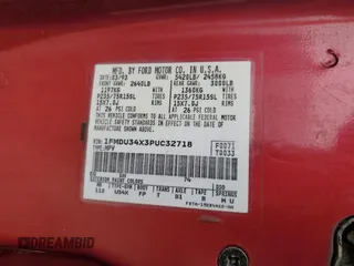 1993 Ford Explorer Eddie Bauer z VIN 1FMDU34X3PUC32718, wystawiony jako Copart lot #83117594 z przebiegiem 626 569 mil mil oraz Szkoda całkowita • Salvage title. Historia ofert i sprzedaży dostępna na DreamBid. Obrazek 13.