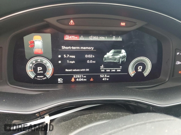 2021 Audi Q7 Premium z VIN WA1AJAF78MD014930, wystawiony jako Copart lot #45175585 z przebiegiem 52 921 mil mil oraz Szkoda całkowita • Salvage title. Historia ofert i sprzedaży dostępna na DreamBid. Obrazek 9.