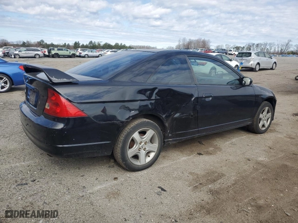 2003 Honda Civic LX with VIN 1HGEM225X3L062878, listed as a Copart auction lot 45748135 with 202,904 mi miles and Salvage Title. Bid and sale history available at carsss.com. Image 3.