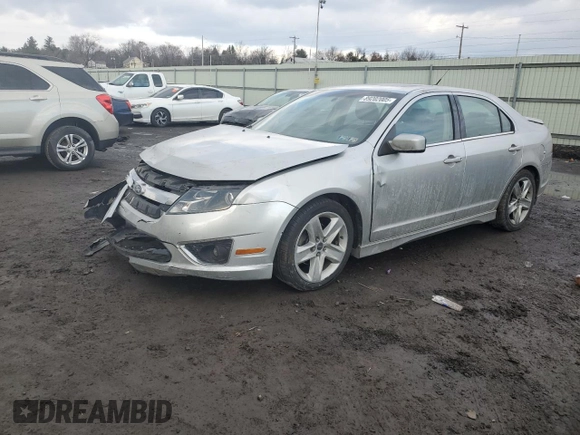 2010 Ford Fusion SPORT with VIN 3FAHP0DC4AR386688, listed as a Copart auction lot 89202005 with 110,052 mi miles and Salvage Title. Bid and sale history available at carsss.com. Image 1.