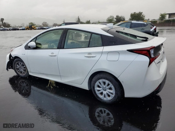 2020 Toyota Prius L Eco with VIN JTDKARFU2L3122804, listed as a Copart auction lot 51163575 with 34,133 mi miles and Salvage Title. Bid and sale history available at carsss.com. Image 2.