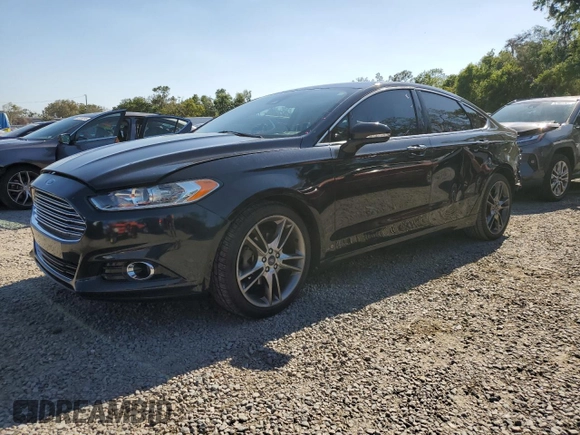 2014 Ford Fusion Titanium with VIN 3FA6P0K90ER190865, listed as a Copart auction lot 52861805 with 94,467 mi miles and Salvage Title. Bid and sale history available at carsss.com. Image 1.
