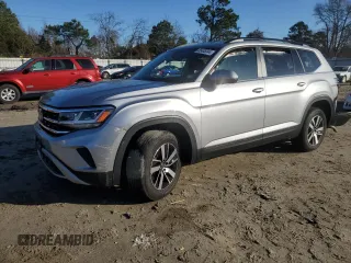 2022 Volkswagen Atlas SE z VIN 1V2LP2CA9NC541271, wystawiony jako Copart lot #85485344 z przebiegiem 43 156 mil mil oraz Szkoda całkowita • Salvage title. Historia ofert i sprzedaży dostępna na DreamBid. Obrazek 1.