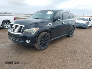 2011 Infiniti QX56 7-passenger with VIN JN8AZ2NF2B9502532, listed as a IAAI auction lot 41967065 with 226,780 mi miles. Bid and sale history available at carsss.com. Image 2.