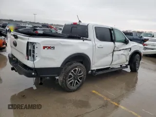 2024 Ford Ranger LARIAT with VIN 1FTER4KH0RLE32959, listed as a Copart auction lot 85358994 with 8,880 mi miles and Salvage Title. Bid and sale history available at carsss.com. Image 3.