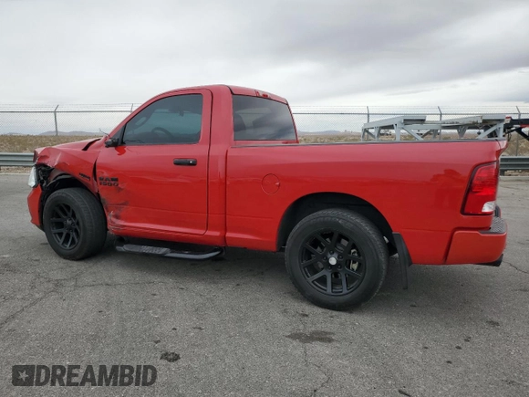 2017 Ram 1500 Express with VIN 3C6JR6AT9HG745754, listed as a Copart auction lot 47982095 with 56,973 mi miles and Salvage title. Bid and sale history available at DreamBid. Image 2.