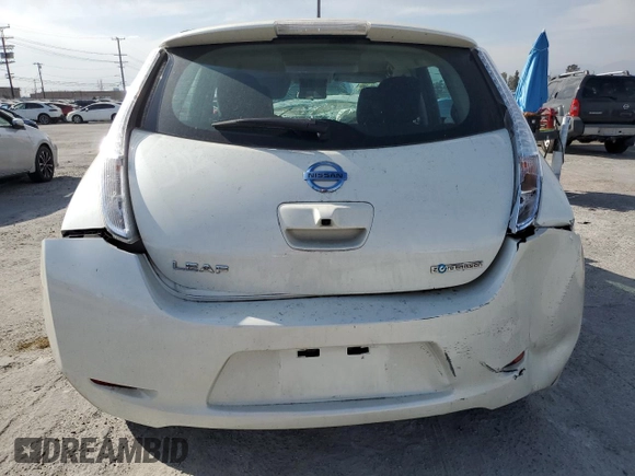 2017 Nissan LEAF S with VIN 1N4BZ0CP0HC302380, listed as a Copart auction lot 52856955 with 53,141 mi miles and Salvage title. Bid and sale history available at DreamBid. Image 6.