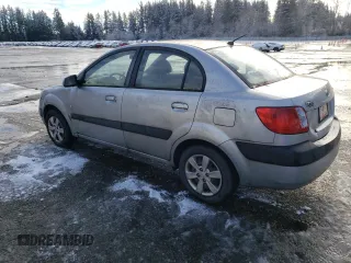 2008 Kia Rio LX with VIN KNADE123186392136, listed as a Copart auction lot 43274905 with 124,690 mi miles and Clean Title. Bid and sale history available at carsss.com. Image 2.
