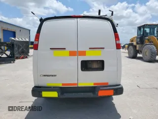 2020 Chevrolet Express Cargo with VIN 1GCWGAFP3L1256261, listed as a Copart auction lot 63351035 with 166,315 mi miles and Clean title. Bid and sale history available at DreamBid. Image 6.