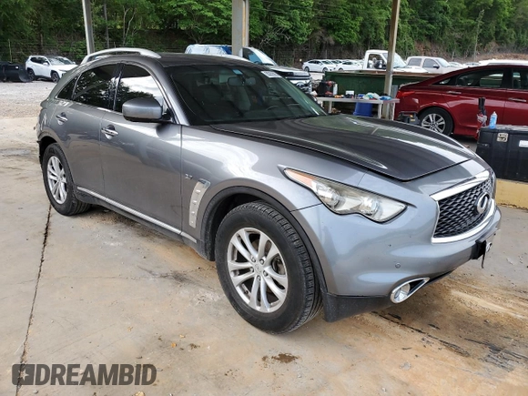 2017 Infiniti QX70 z VIN JN8CS1MW7HM412159, wystawiony jako Copart lot #55269885 z przebiegiem 154 675 mil mil oraz Szkoda całkowita • Salvage title. Historia ofert i sprzedaży dostępna na DreamBid. Obrazek 4.