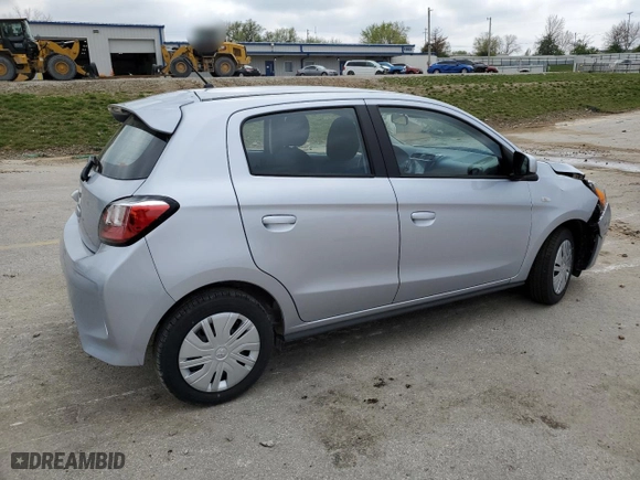2024 Mitsubishi Mirage ES with VIN ML32AUHJ6RH020717, listed as a Copart auction lot 52878845 with 0 mi miles and Clean Title. Bid and sale history available at carsss.com. Image 3.
