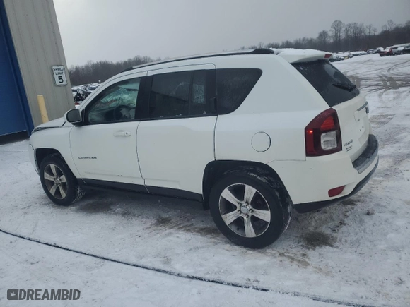 2017 Jeep Compass High Altitude with VIN 1C4NJDEB1HD110564, listed as a Copart auction lot 46025385 with 124,618 mi miles and Salvage Title. Bid and sale history available at carsss.com. Image 2.