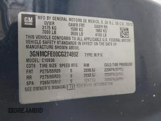 2012 Chevrolet Avalanche LT with VIN 3GNMCFE00CG274892, listed as a IAAI auction lot 41792001 with 169,920 mi miles. Bid and sale history available at carsss.com. Image 9.
