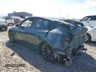 2022 Tesla Model Y Performance with VIN 7SAYGDEF1NF466938, listed as a Copart auction lot 53678045 with 50,135 mi miles and Salvage Title. Bid and sale history available at DreamBid. Image 2.