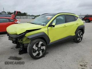 2024 Hyundai Kona Limited с VIN KM8HECA31RU117831, выставлен на аукционе Copart как лот 51421175 с пробегом Не указан миль и Списание • Salvage title. История ставок и продаж доступна на DreamBid. Изображение 1.