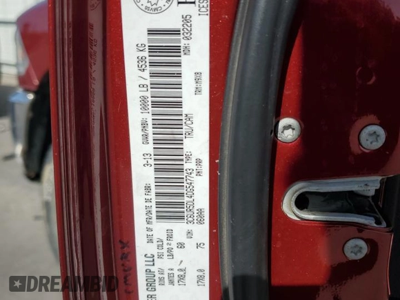 2013 Ram 2500 Big Horn z VIN 3C6UR5DL4DG547743, wystawiony jako Copart lot #53564545 z przebiegiem 199 963 mil mil oraz Szkoda całkowita • Salvage title. Historia ofert i sprzedaży dostępna na DreamBid. Obrazek 12.