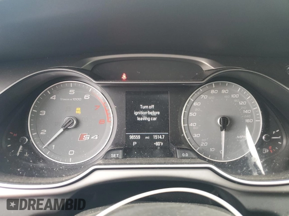 2015 Audi S4 Prestige with VIN WAUKGAFLXFA009493, listed as a Copart auction lot 69283674 with 96,559 mi miles and Salvage Title. Bid and sale history available at carsss.com. Image 9.