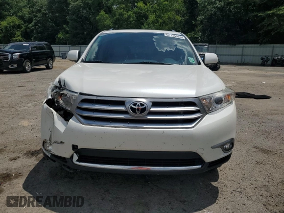 2012 Toyota Highlander Limited with VIN 5TDYK3EH0CS052470, listed as a Copart auction lot 62135025 with 136,043 mi miles and Salvage title. Bid and sale history available at DreamBid. Image 5.