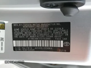 2007 Toyota Camry CE with VIN 4T1BE46K17U143886, listed as a Copart auction lot 51081805 with 50,959 mi miles and Salvage Title. Bid and sale history available at carsss.com. Image 12.
