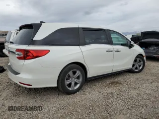 2018 Honda Odyssey EX-L with VIN 5FNRL6H71JB059936, listed as a Copart auction lot 53403635 with 94,745 mi miles and Salvage Title. Bid and sale history available at DreamBid. Image 3.