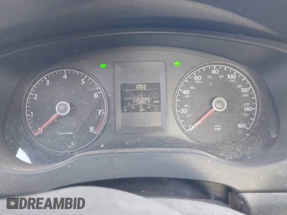 2012 Volkswagen Jetta S with VIN 3VW2K7AJ0CM470577, listed as a IAAI auction lot 42355010 with 145,829 mi miles and . Bid and sale history available at DreamBid. Image 7.