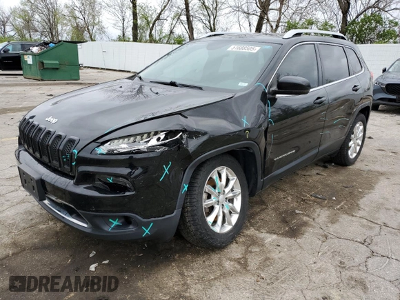 2017 Jeep Cherokee High Altitude с VIN 1C4PJMDS8HW651593, выставлен на аукционе Copart как лот 51688505 с пробегом 98 365 миль миль и Списание • Salvage title. История ставок и продаж доступна на DreamBid. Изображение 1.