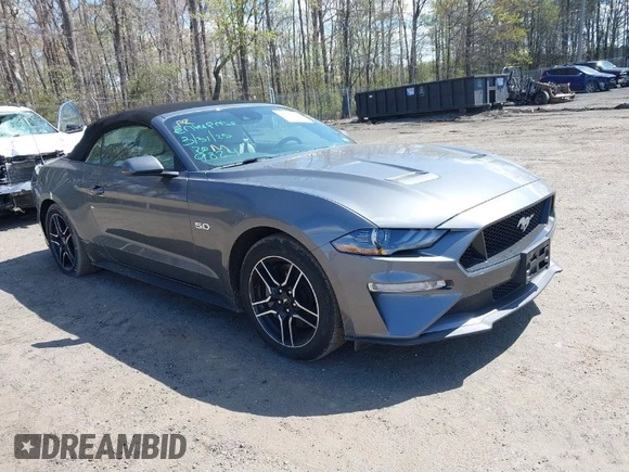 2023 Ford Mustang GT Premium with VIN 1FATP8FF9P5104802, listed as a IAAI auction lot 42033658 with 38,610 mi miles and . Bid and sale history available at carsss.com. Image 1.