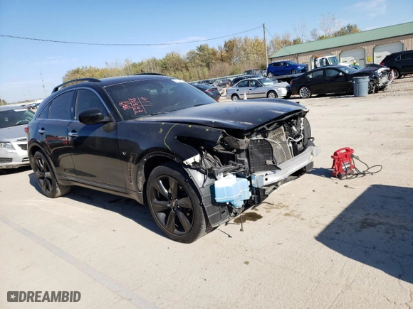 2017 Infiniti QX70 with VIN JN8CS1MWXHM412141, listed as a Copart auction lot 74704063 with 89,123 mi miles. Bid and sale history available at carsss.com. Image 4.