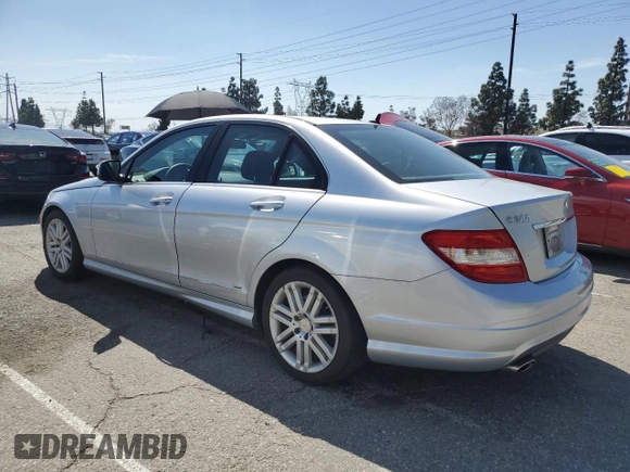 2009 Mercedes-Benz C 300 Sport with VIN WDDGF54X09R077080, listed as a Copart auction lot 50308345 with 167,156 mi miles and Salvage Title. Bid and sale history available at DreamBid. Image 2.