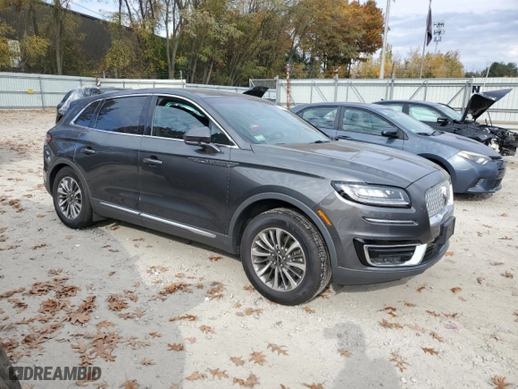 2019 Lincoln Nautilus Select with VIN 2LMPJ8K97KBL66030, listed as a Copart auction lot 76041134 with NaN miles and Salvage Title. Bid and sale history available at carsss.com. Image 4.