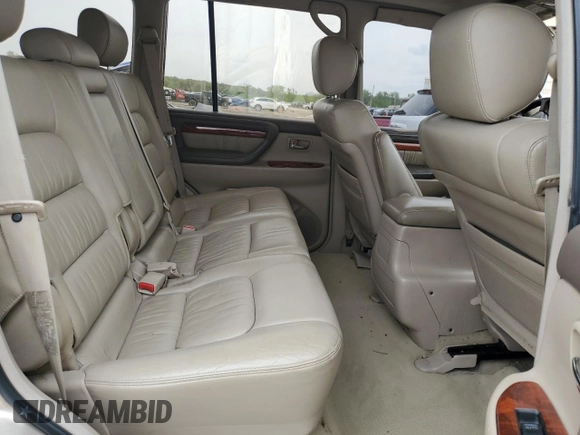 1999 Lexus LX 470 with VIN JT6HT00W2X0043805, listed as a Copart auction lot 54496735 with 520,244 mi miles and Clean Title. Bid and sale history available at DreamBid. Image 11.