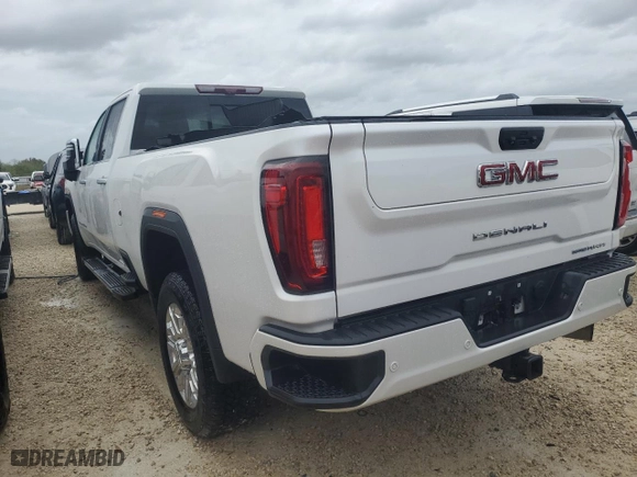 2022 GMC Sierra 3500HD Denali with VIN 1GT49WEY3NF313587, listed as a Copart auction lot 77117164 with 0 mi miles and Salvage Title. Bid and sale history available at carsss.com. Image 2.