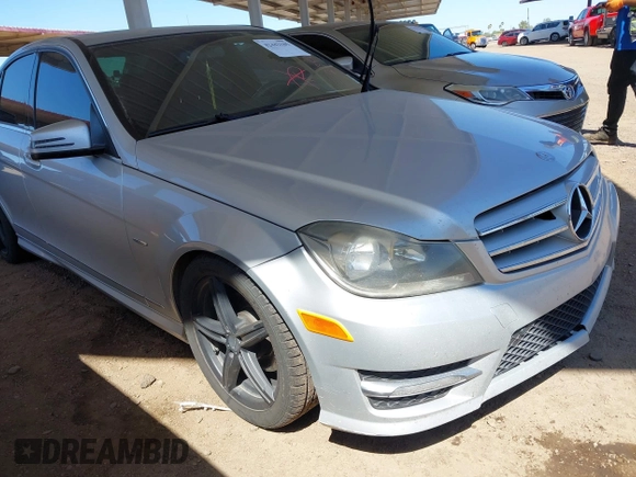2012 Mercedes-Benz C 250 Sport with VIN WDDGF4HB3CR235072, listed as a IAAI auction lot 42442185 with Not provided miles and . Bid and sale history available at DreamBid. Image 1.