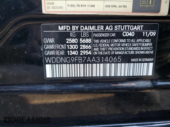 2010 Mercedes-Benz S 400 with VIN WDDNG9FB7AA314065, listed as a Copart auction lot 88683245 with 99,016 mi miles and Clean Title. Bid and sale history available at DreamBid. Image 12.