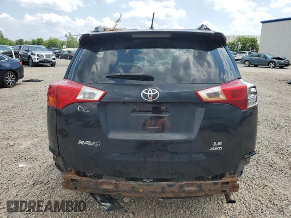 2013 Toyota RAV4 LE with VIN 2T3BFREV5DW041614, listed as a Copart auction lot 63146105 with 157,136 mi miles and Salvage title. Bid and sale history available at DreamBid. Image 6.