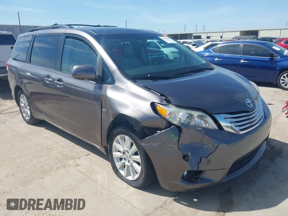 2011 Toyota Sienna XLE with VIN 5TDDK3DC7BS003186, listed as a IAAI auction lot 41701839 with 165,878 mi miles. Bid and sale history available at carsss.com. Image 1.