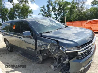 2021 Chevrolet Suburban LT with VIN 1GNSCCKD2MR469892, listed as a Copart auction lot 53993195 with 78,685 mi miles and Salvage title. Bid and sale history available at DreamBid. Image 4.